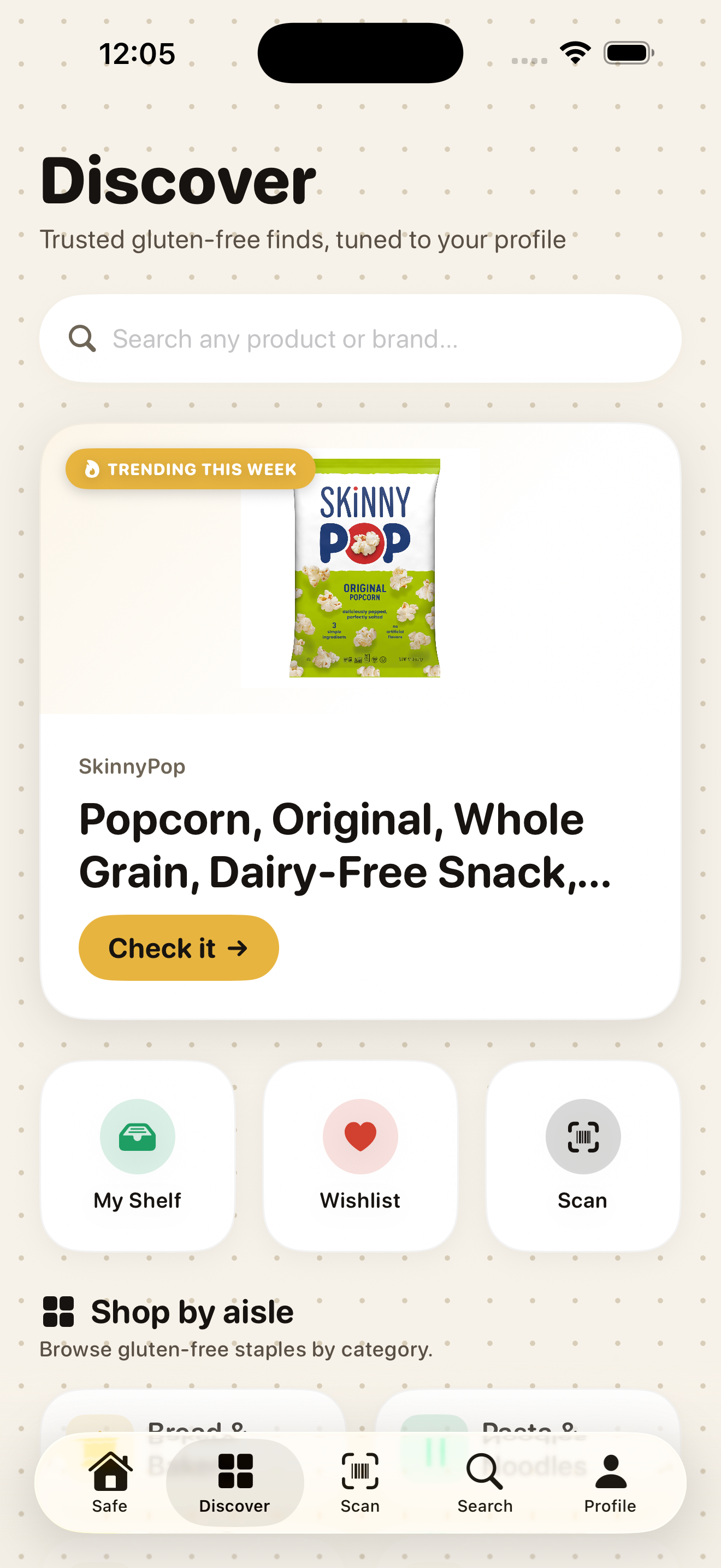 Discover What's Safe feature screenshot